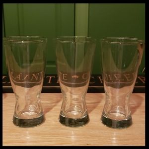3 beer pint glasses